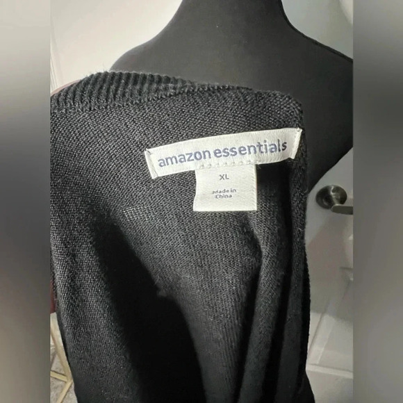 NWT | Amazon Essentials | Lightweight Crewneck  Black Cardigan | Size XL - Picture 2 of 5